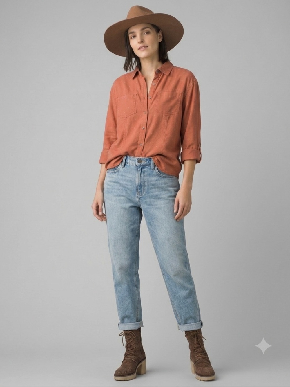 🏜️ prAna Alda Button Down Shirt: Sundried Ditsy (Size XS) 🌵